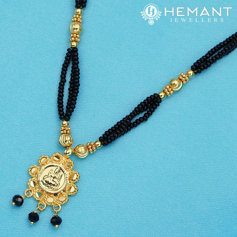 Traditional Maharashtrian Kolhapuri Mangalsutra 6 Vertical Laxmi Veni