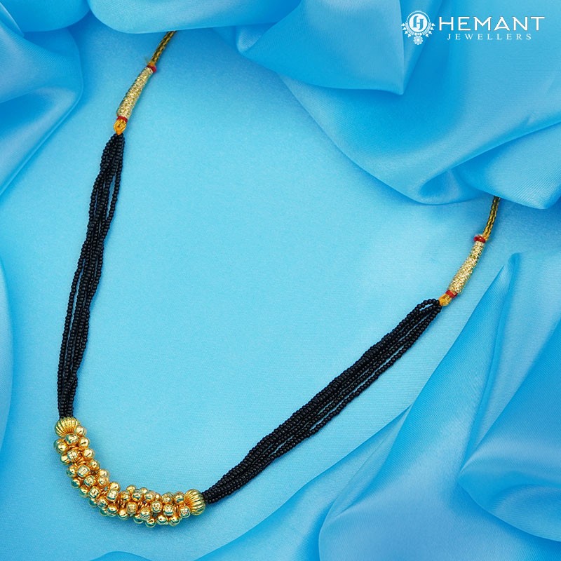 Traditional Maharashtrian Kolhapuri Mangalsutra Big Ghas Plain