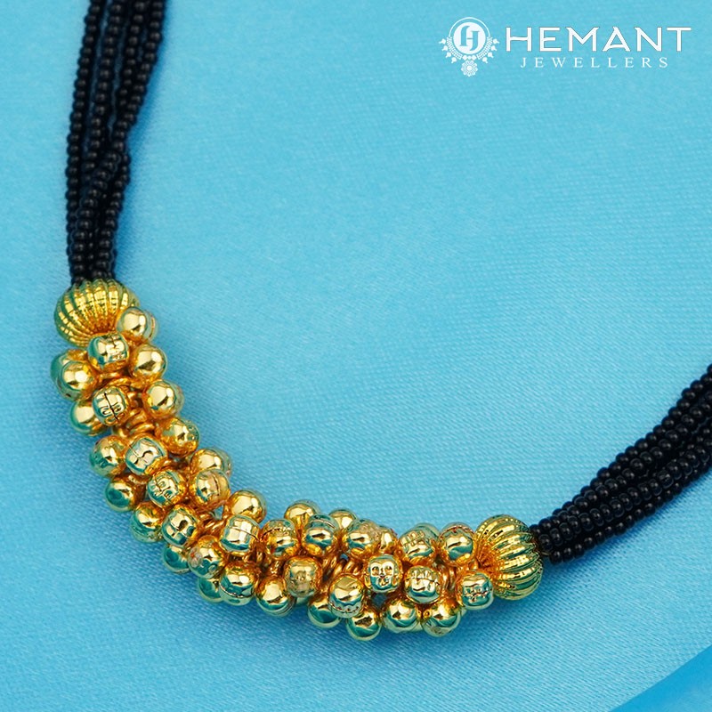 Traditional Maharashtrian Kolhapuri Mangalsutra Big Ghas Plain