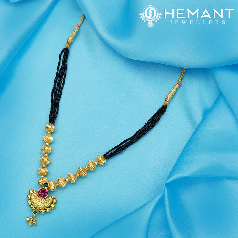 Traditional Maharashtrian Kolhapuri Mangalsutra J4 Chand Medium