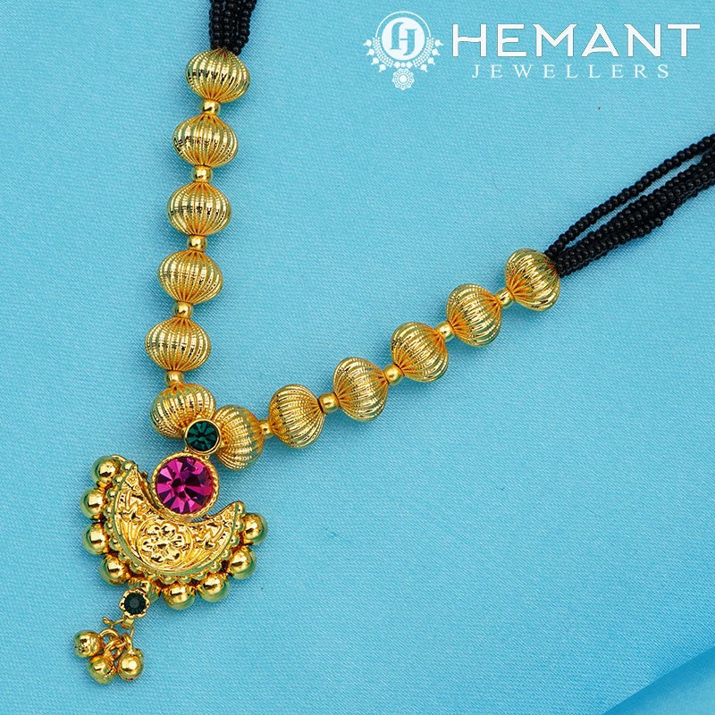 Traditional Maharashtrian Kolhapuri Mangalsutra J4 Chand Medium