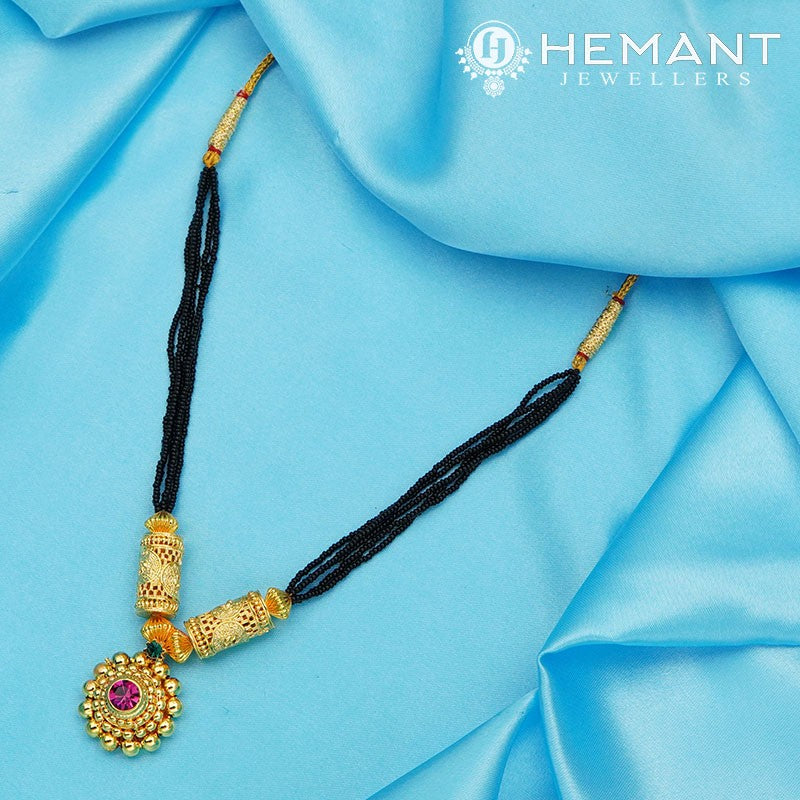 Traditional Maharashtrian Kolhapuri Mangalsutra Jali Pipe Saj 0-2-5