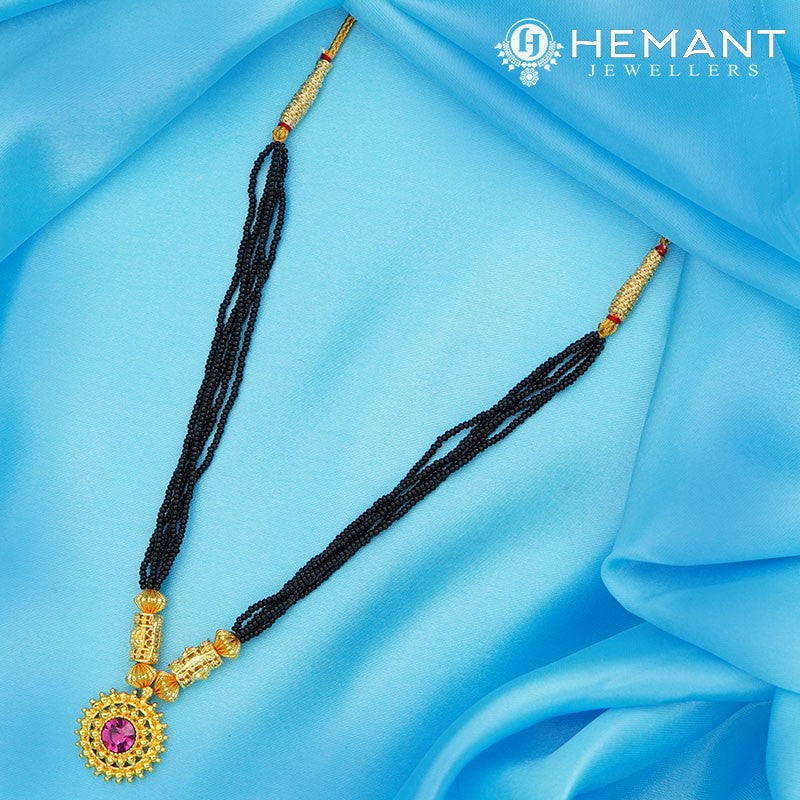 Traditional Maharashtrian Kolhapuri Mangalsutra Jali Pipe Saj Rava II Nice