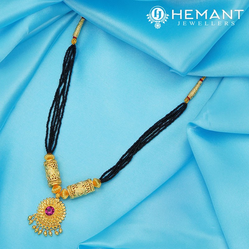 Traditional Maharashtrian Kolhapuri Mangalsutra Jali Pipe Surya