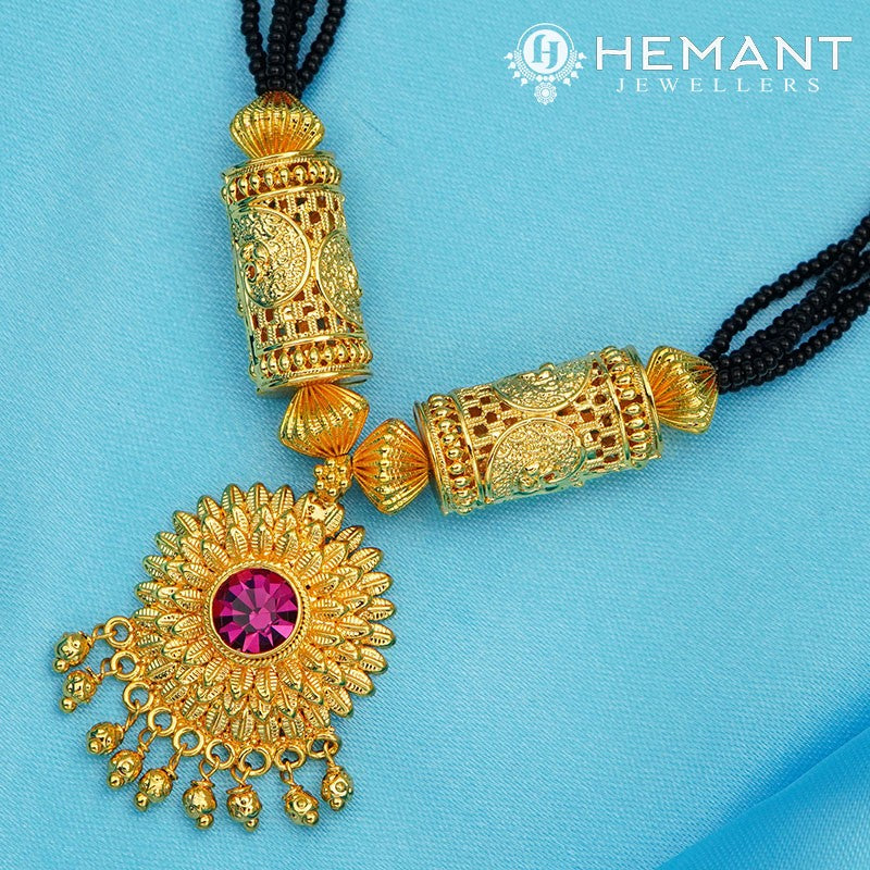 Traditional Maharashtrian Kolhapuri Mangalsutra Jali Pipe Surya