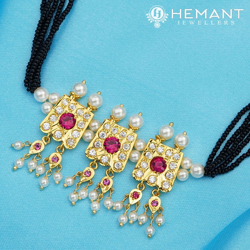 Traditional Maharashtrian Kolhapuri Mangalsutra Plain 3 Kasturi A