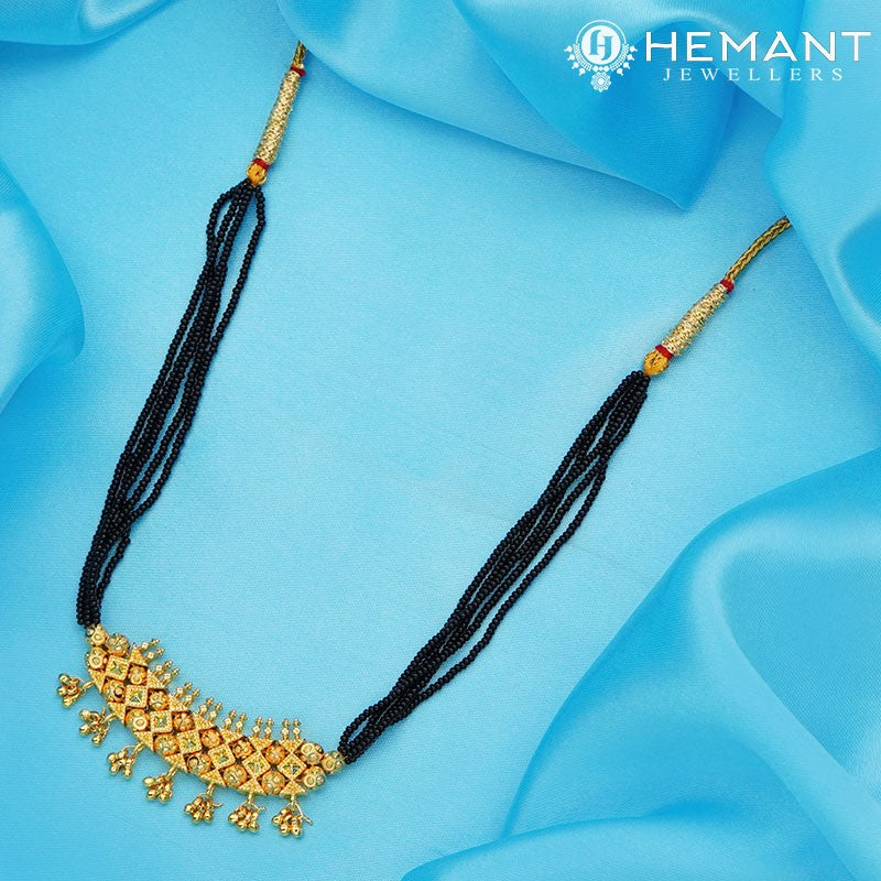 Traditional Maharashtrian Kolhapuri Mangalsutra Plain 7 X Peti