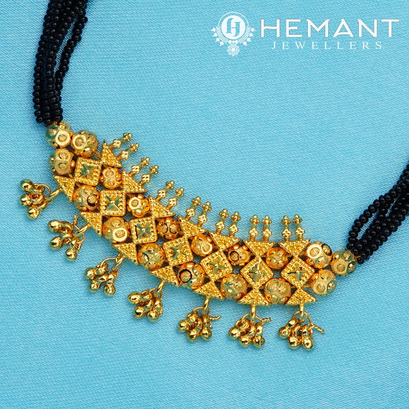 Traditional Maharashtrian Kolhapuri Mangalsutra Plain 7 X Peti