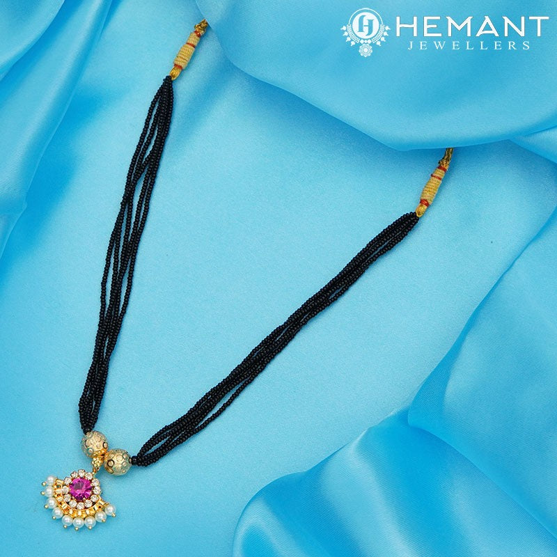 Traditional Maharashtrian Kolhapuri Mangalsutra Plain RC 38 No.