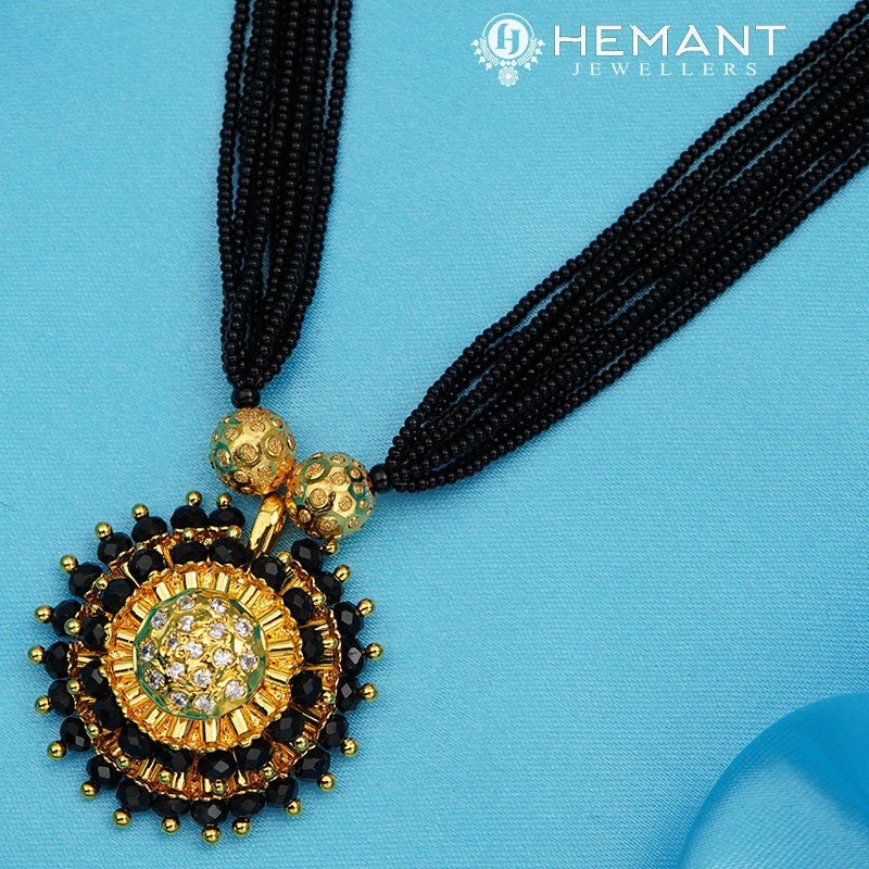 Traditional Maharashtrian Kolhapuri Mangalsutra Plain RC Disco Full II