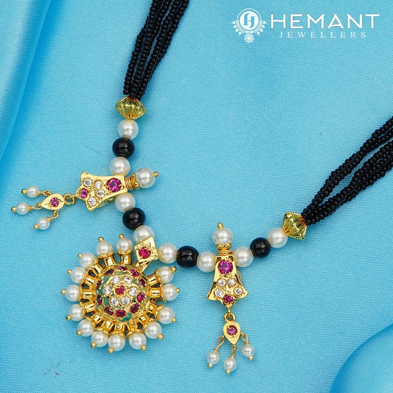 Traditional Maharashtrian Kolhapuri Mangalsutra Plain RC Kasturi