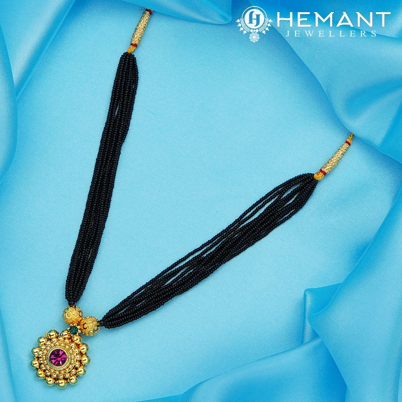 Traditional Maharashtrian Kolhapuri Mangalsutra Plain Saj 0-2-5