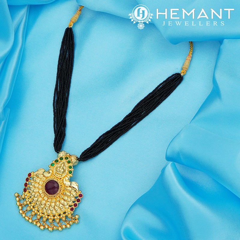 Traditional Maharashtrian Kolhapuri Mangalsutra Plain Saj Laxmi