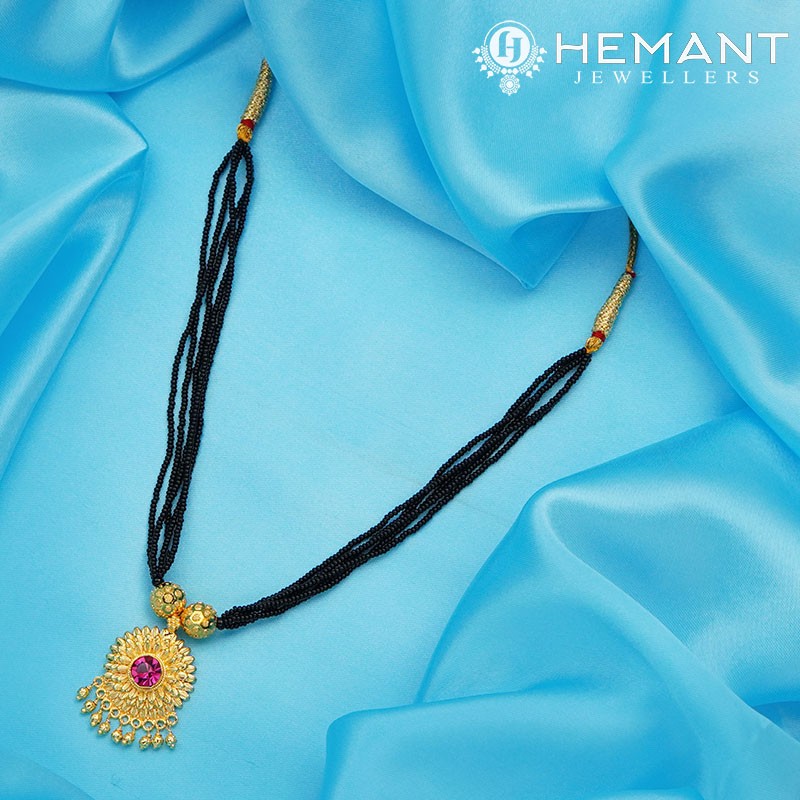 Traditional Maharashtrian Kolhapuri Mangalsutra Plain Surya