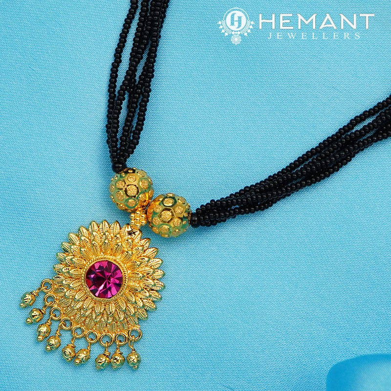 Traditional Maharashtrian Kolhapuri Mangalsutra Plain Surya