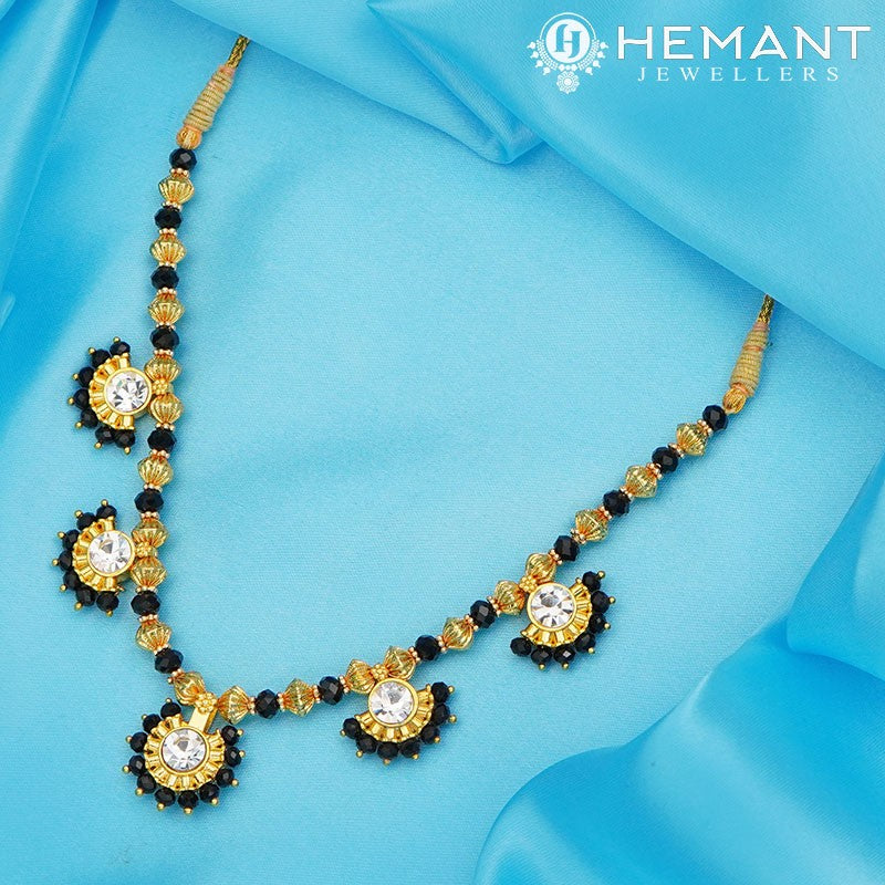 Traditional Maharashtrian Kolhapuri Mangalsutra RC Saj Gol Disco