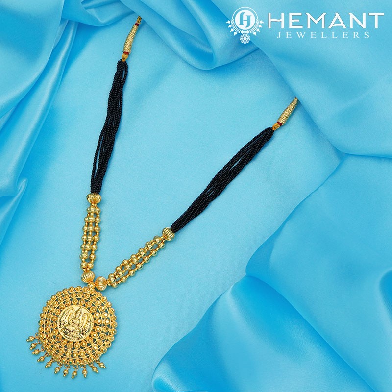 Traditional Maharashtrian Kolhapuri Mangalsutra Tarboose Laxmi III Veni