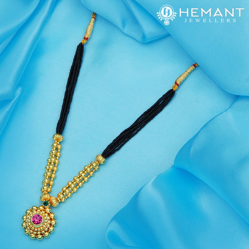 Traditional Maharashtrian Kolhapuri Mangalsutra Tarboose Saj 0-2-5