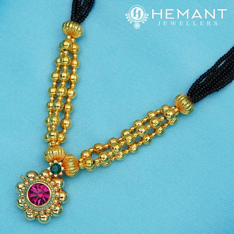 Traditional Maharashtrian Kolhapuri Mangalsutra Tarboose Saj 2-5