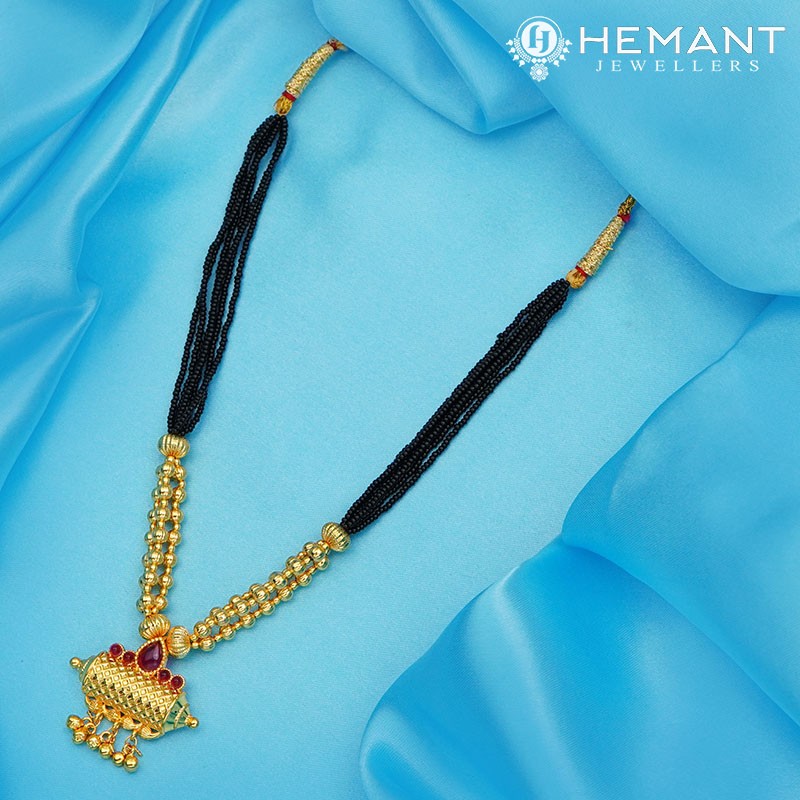 Traditional Maharashtrian Kolhapuri Mangalsutra Tarboose Taviz