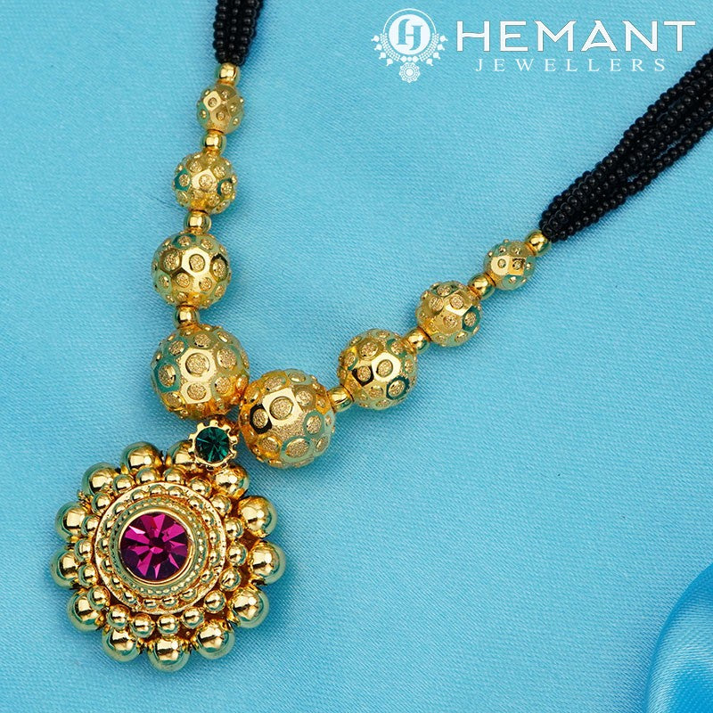 Traditional Maharashtrian Kolhapuri Mangalsutra Utar Dot Saj 0-2-5