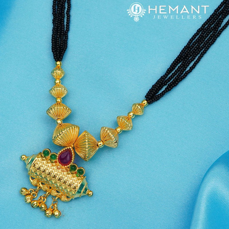 Traditional Maharashtrian Kolhapuri Mangalsutra Utar G Taviz