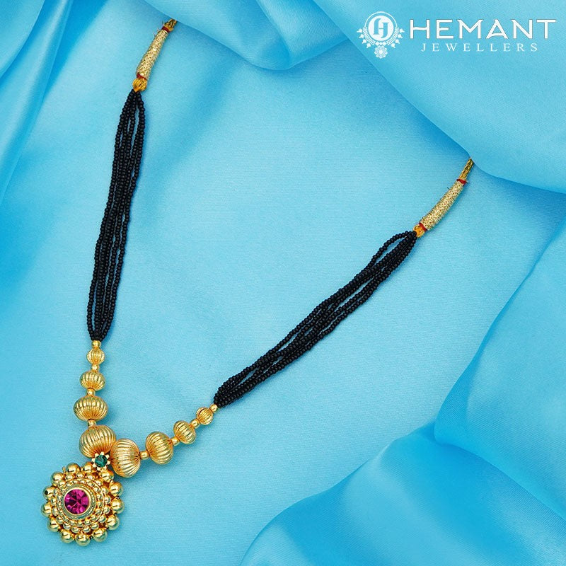 Traditional Maharashtrian Kolhapuri Mangalsutra Utar J Saj 0-2-5