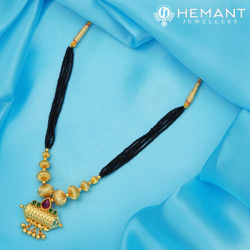 Traditional Maharashtrian Kolhapuri Mangalsutra Utar J Taviz