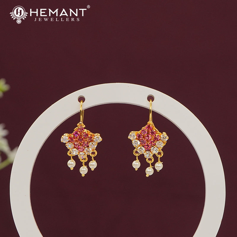 Traditional Maharashtrian Kolhapuri Micro Gold Plated Bugadi K - 5305