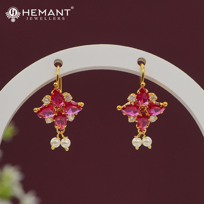 Traditional Maharashtrian Kolhapuri Micro Gold Plated Bugadi M - 5324