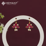 Traditional Maharashtrian Kolhapuri Micro Gold Plated Bugadi N - 5322