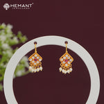 Traditional Maharashtrian Kolhapuri Micro Gold Plated Bugadi O - 4251