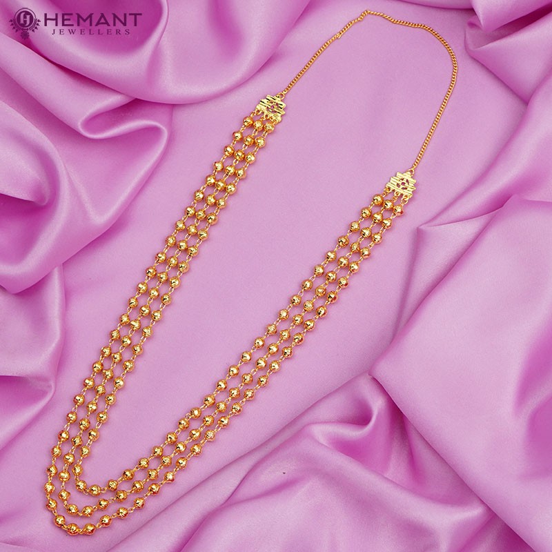 Traditional Maharashtrian Kolhapuri Micro Gold Plated Mohan Mala III ...