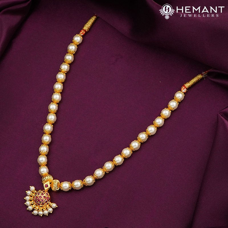 Traditional Maharashtrian Kolhapuri Moti Mala 8 MM RC Half