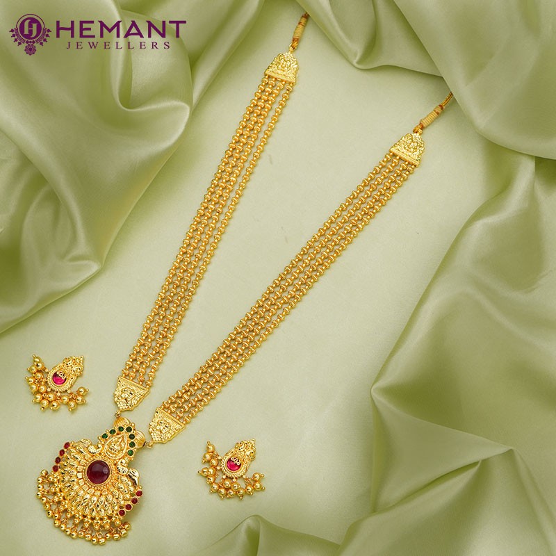 Traditional Maharashtrian Kolhapuri Rani Har Saj Laxmi – Hemant Jewellers