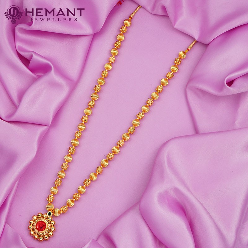 Traditional Maharashtrian Kolhapuri Topra Mala Saj 14 MM Long