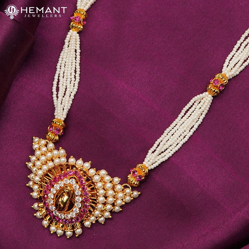 Traditional Maharashtrian Moti Mala Long Mor Draksh WT